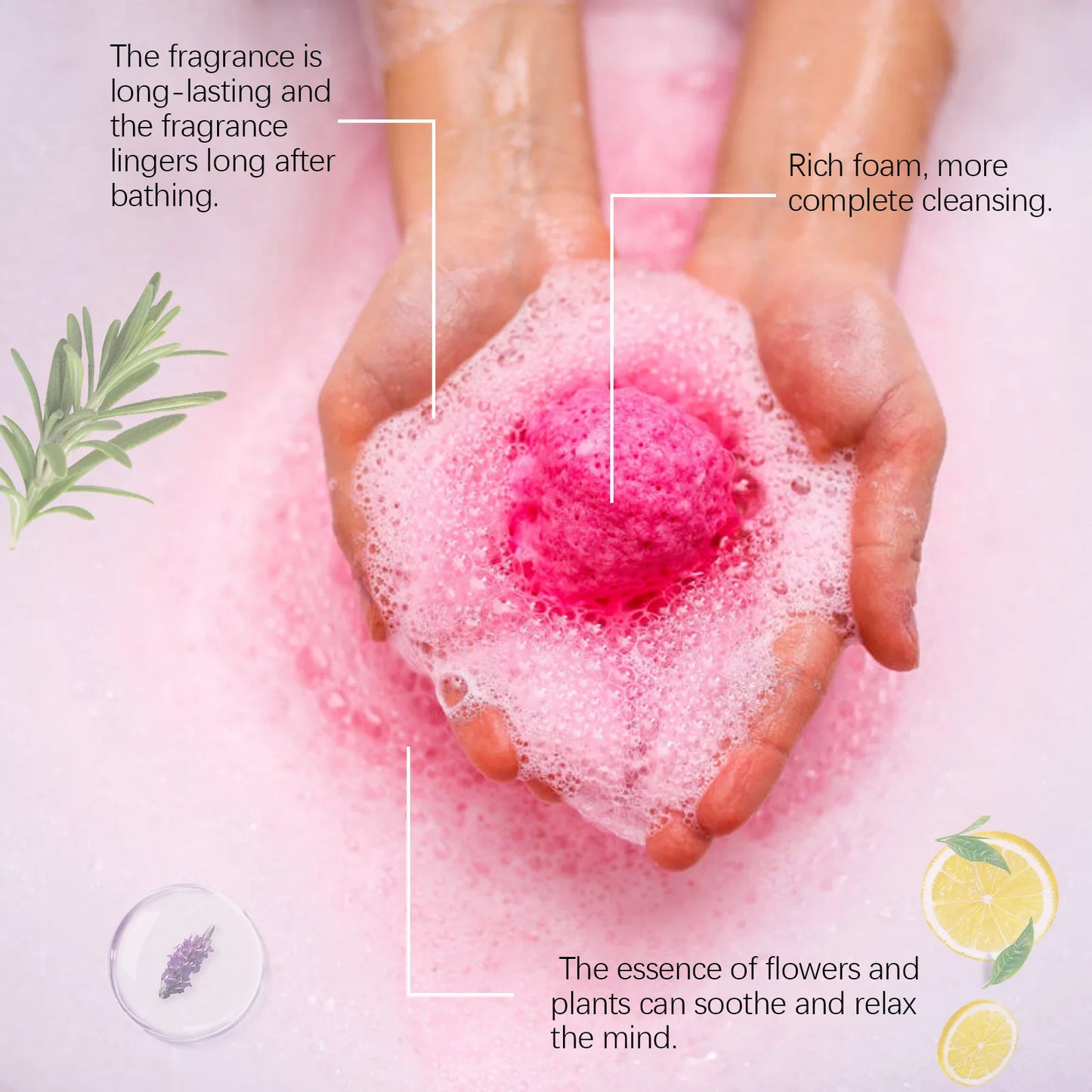 Aromatherapy Bath Bombs Floral Scent
