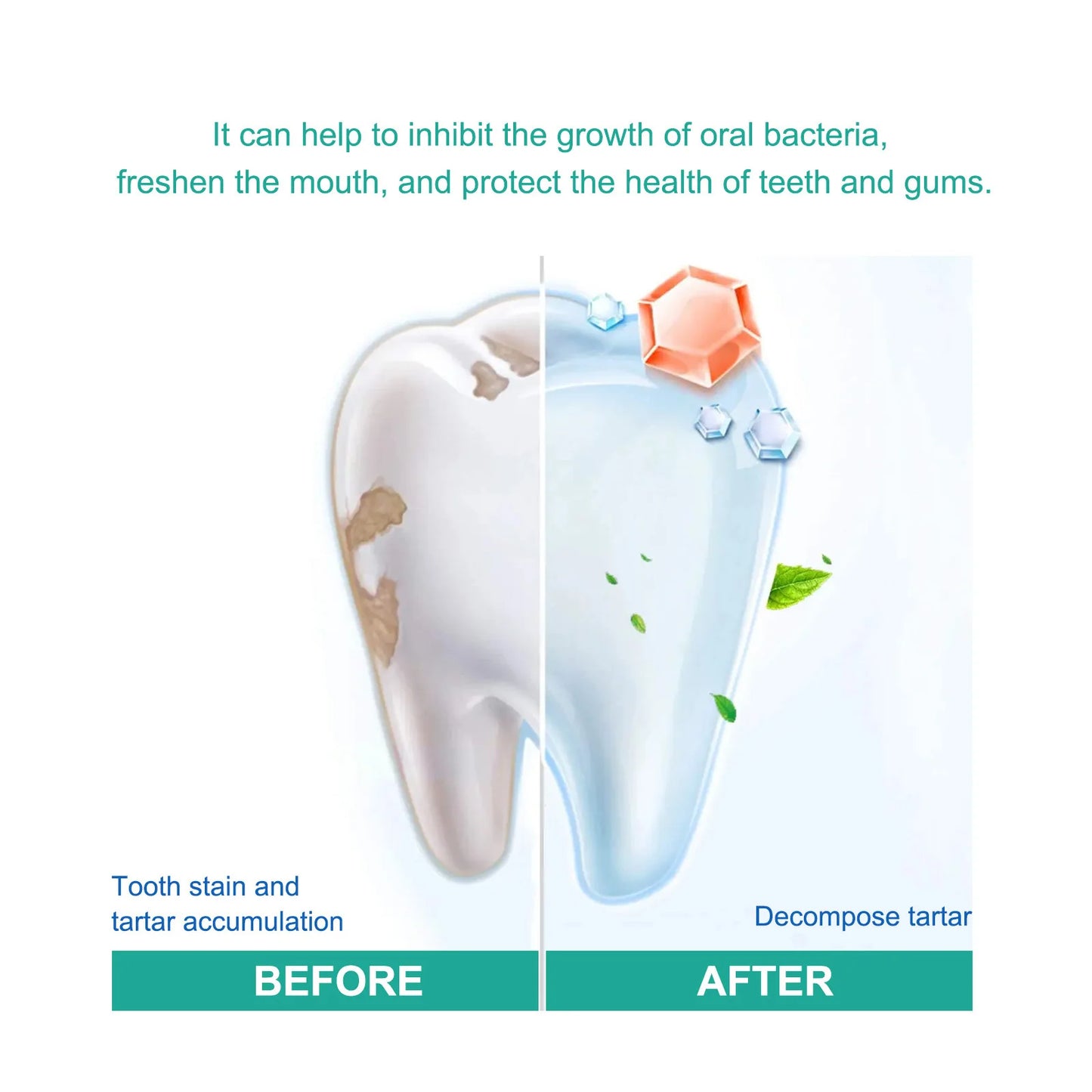 Teeth Whitening Mousse Brightening Yellow Teeth Stain Removal