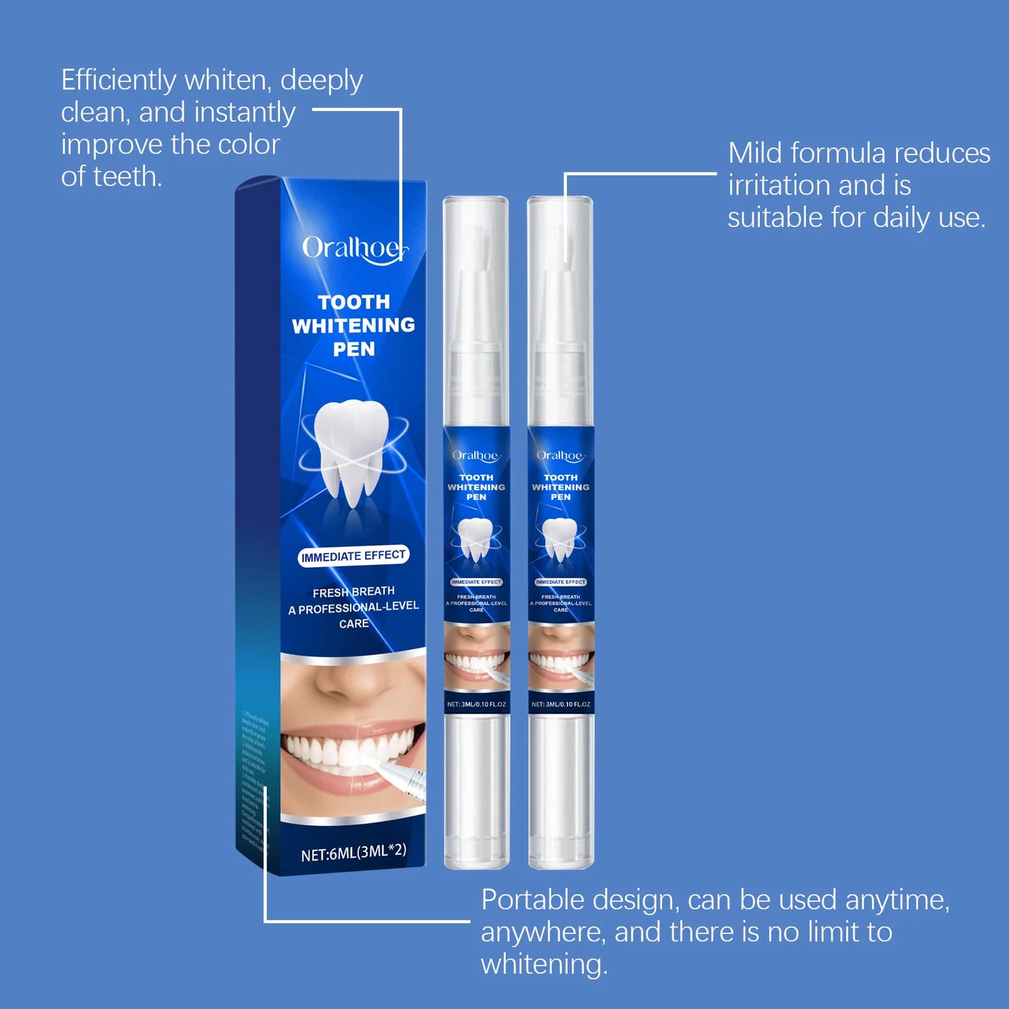 Teeth Whitening Pen Remove Stains Correct Yellow Teeth l