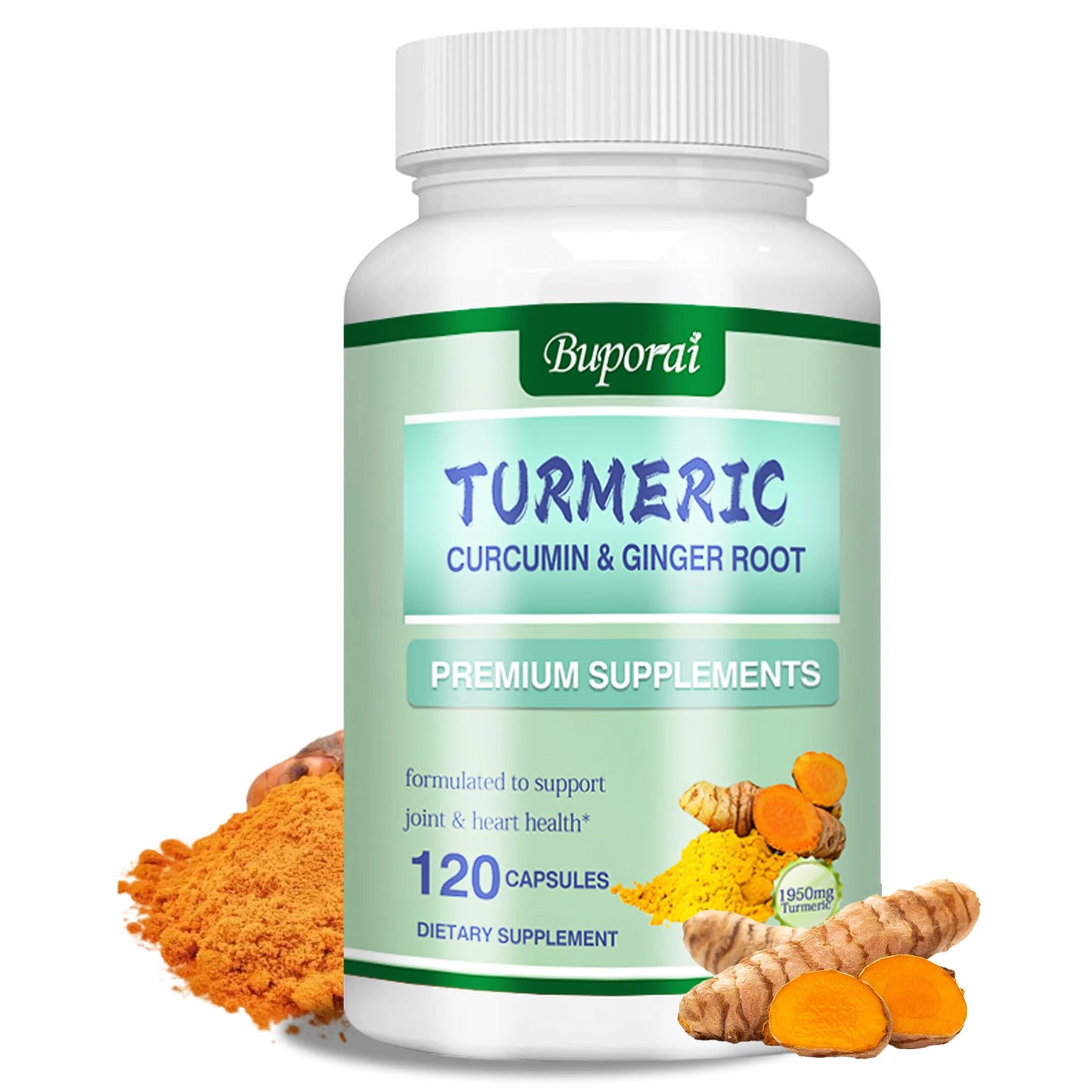 Turmeric Curcumin + Ginger Root - with Curcumin.