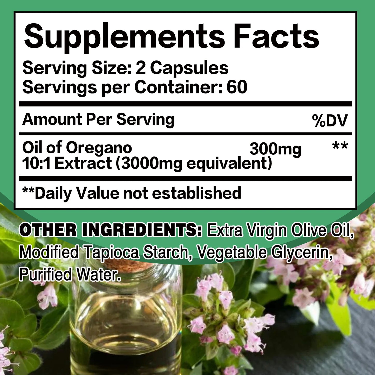Oil of Oregano Capsules.