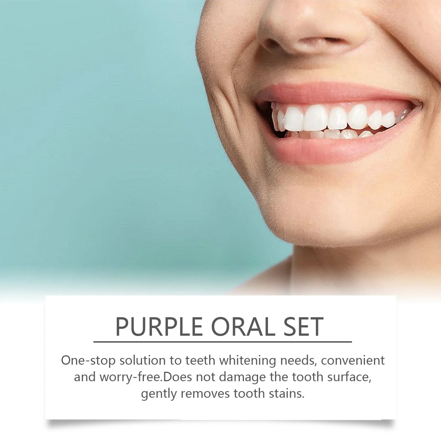 Purple Teeth Cleaning Care Set