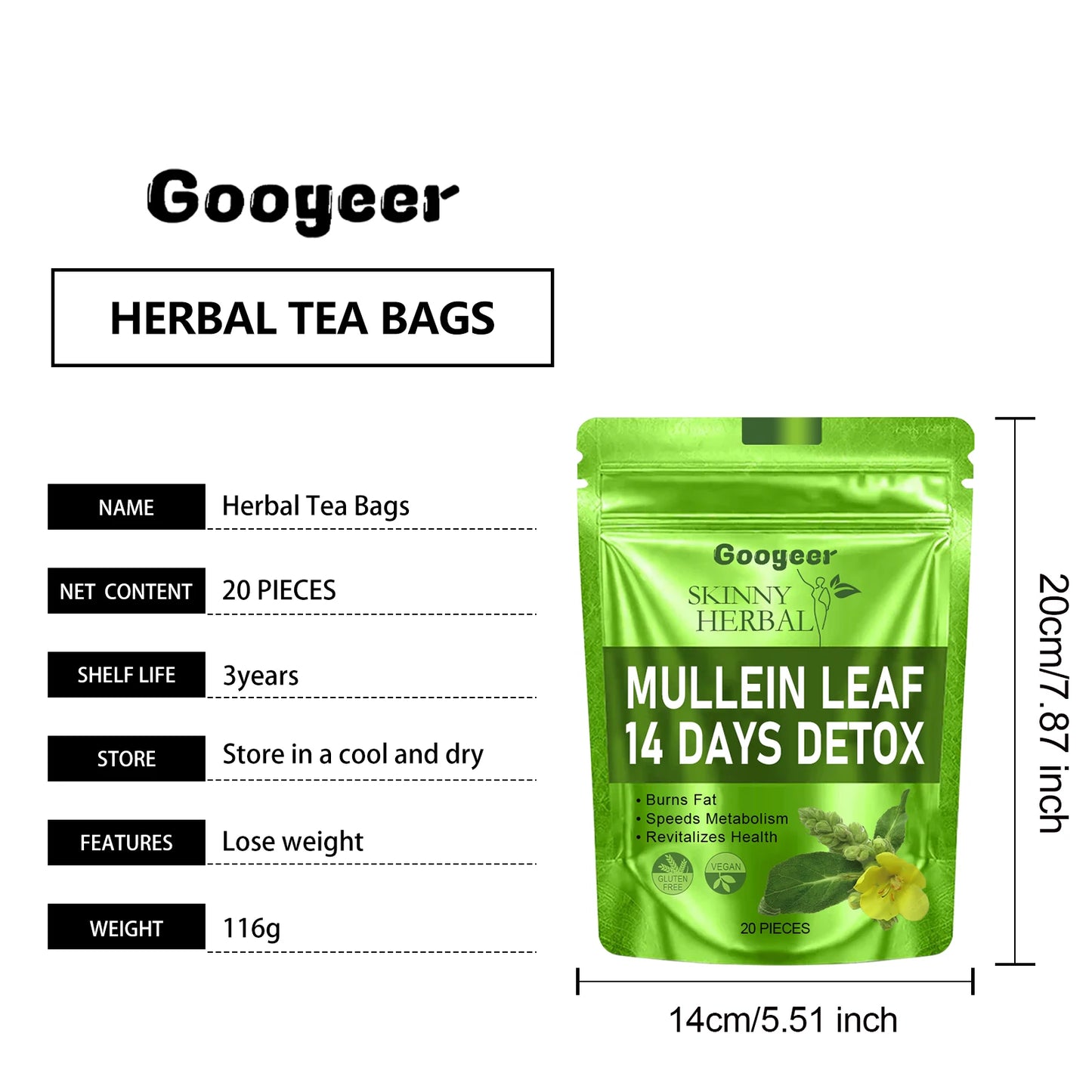 Body Slimming Herbal Tea Weight Loss Detoxifying Tea