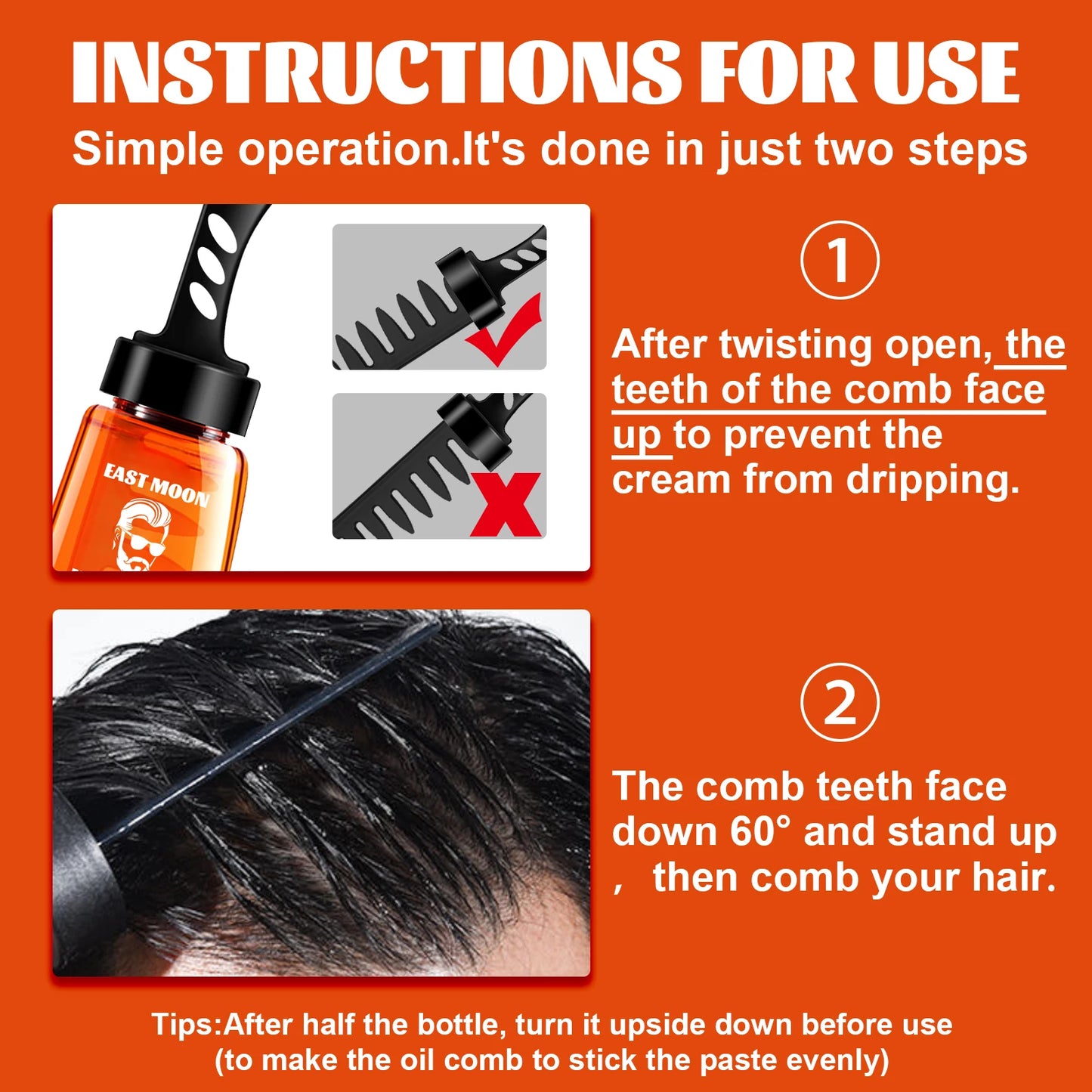 2 In 1 Long-lasting Moisturizing Oil Hair Wax For Men