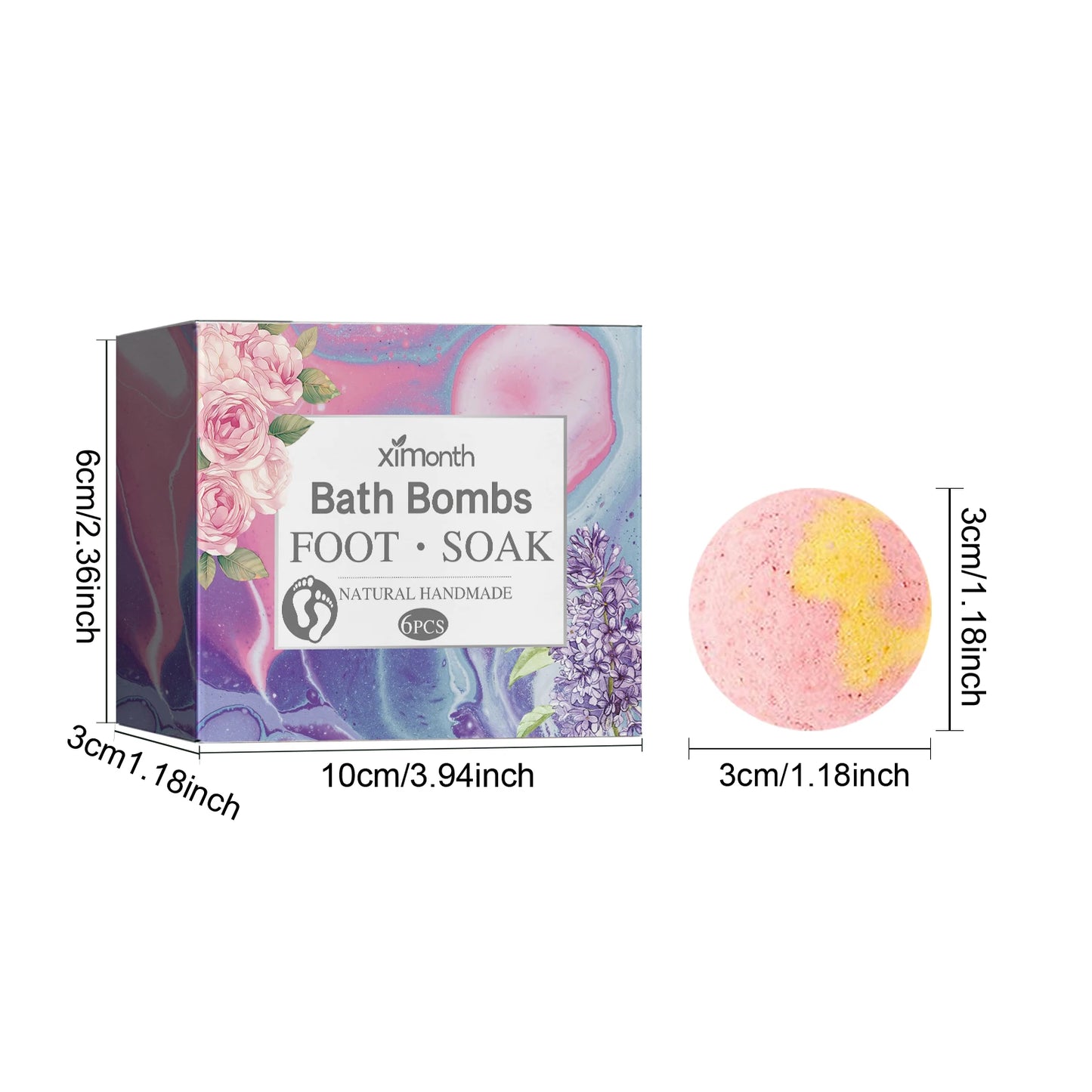 Fragrance Foot Soak Bath Bombs Stress Relief Exfoliating Feet Repair