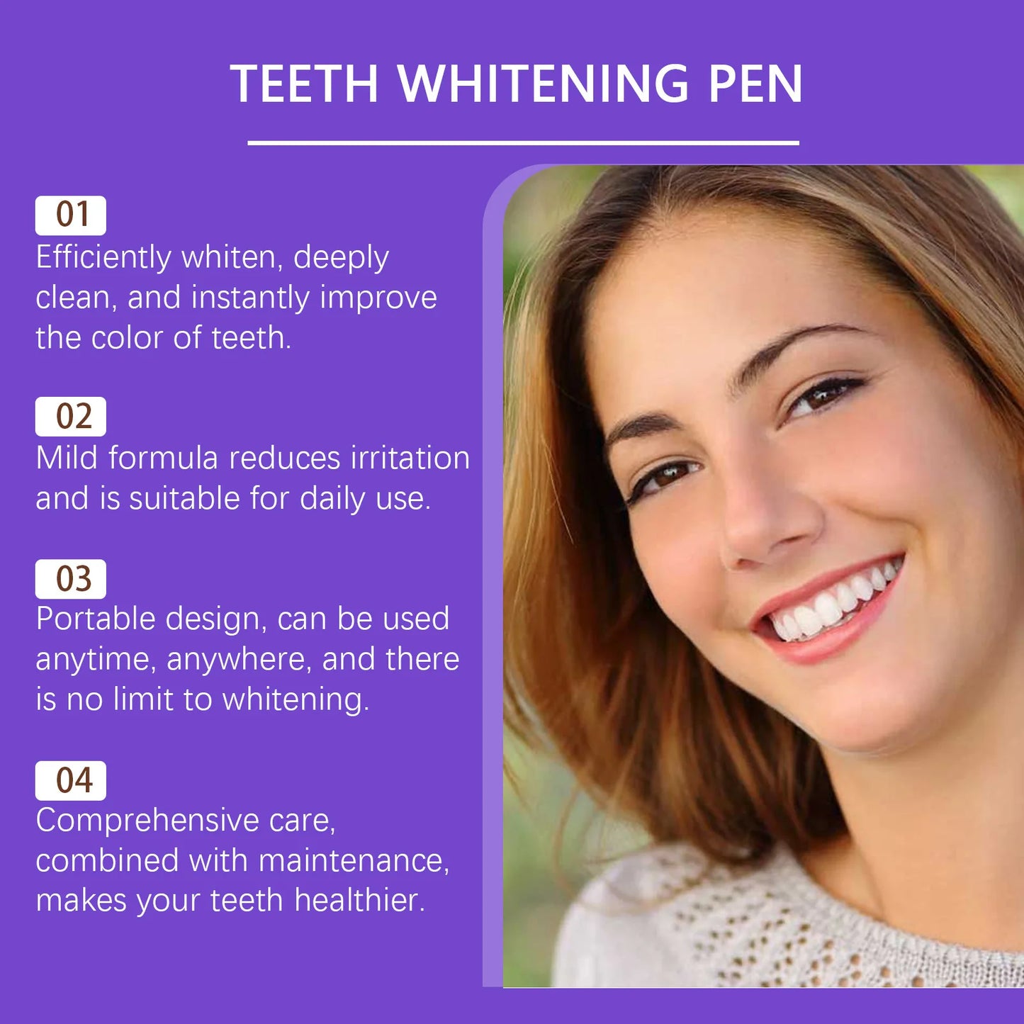 Eelhoe 3mlx2 Teeth Whitening Pen Tooth Gel Whitener Bleach Oral Hygiene Dental Cleaning Remove Plaque Stain Fresh Breath Gel Pen