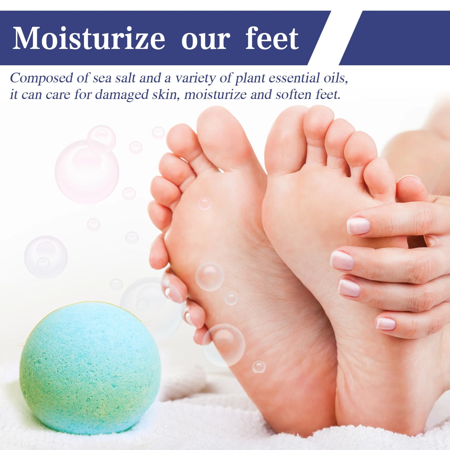 Fragrance Foot Soak Bath Bombs Stress Relief Exfoliating Feet Repair