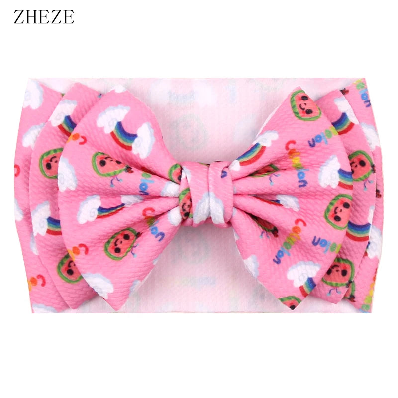 Big Double Layer Hair Bow Headband For Baby Girls