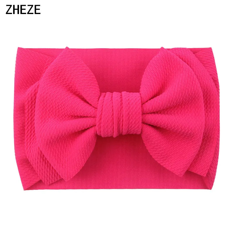 Big Double Layer Hair Bow Headband For Baby Girls