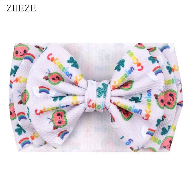 Big Double Layer Hair Bow Headband For Baby Girls