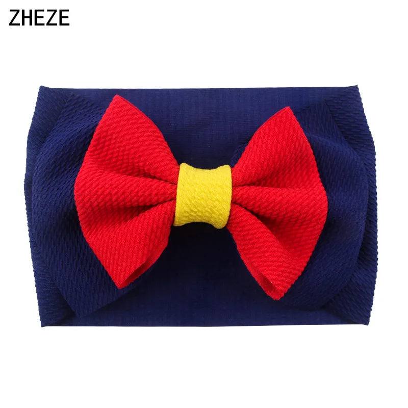 Big Double Layer Hair Bow Headband For Baby Girls