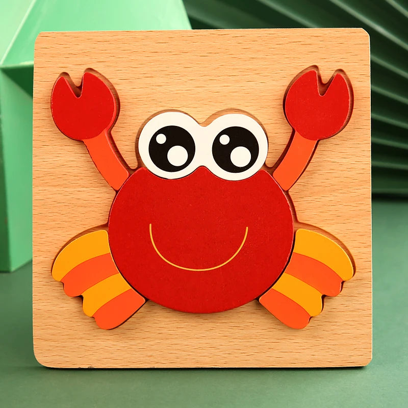 High Quality 3D Wooden Puzzle Early Learning