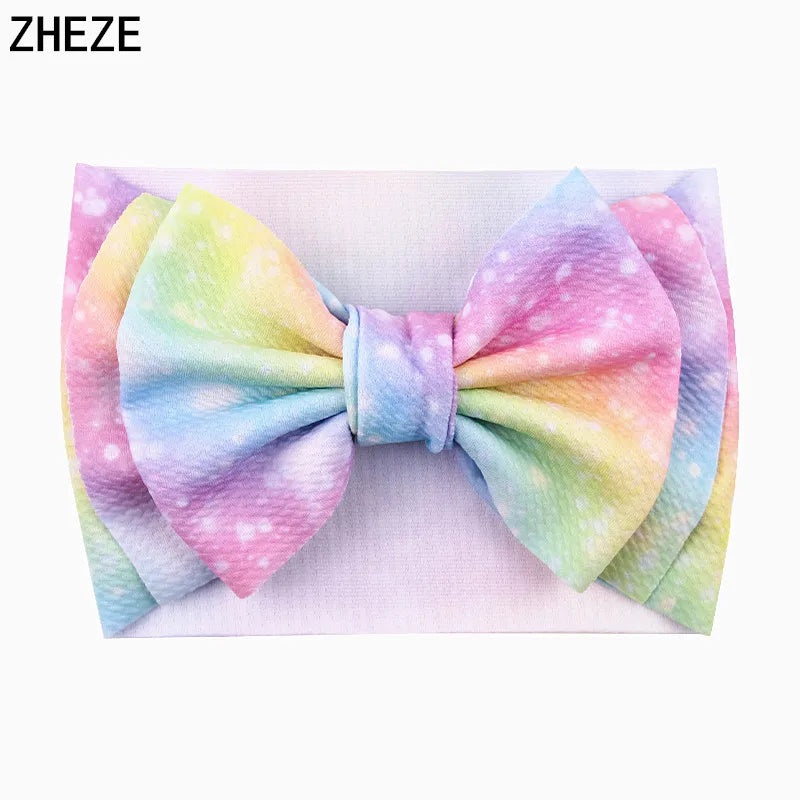 Big Double Layer Hair Bow Headband For Baby Girls