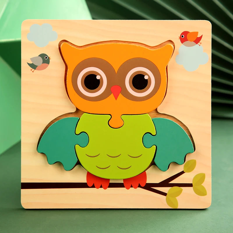 High Quality 3D Wooden Puzzle Early Learning