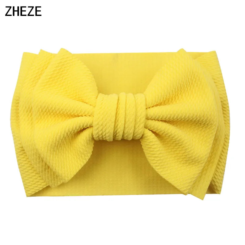 Big Double Layer Hair Bow Headband For Baby Girls