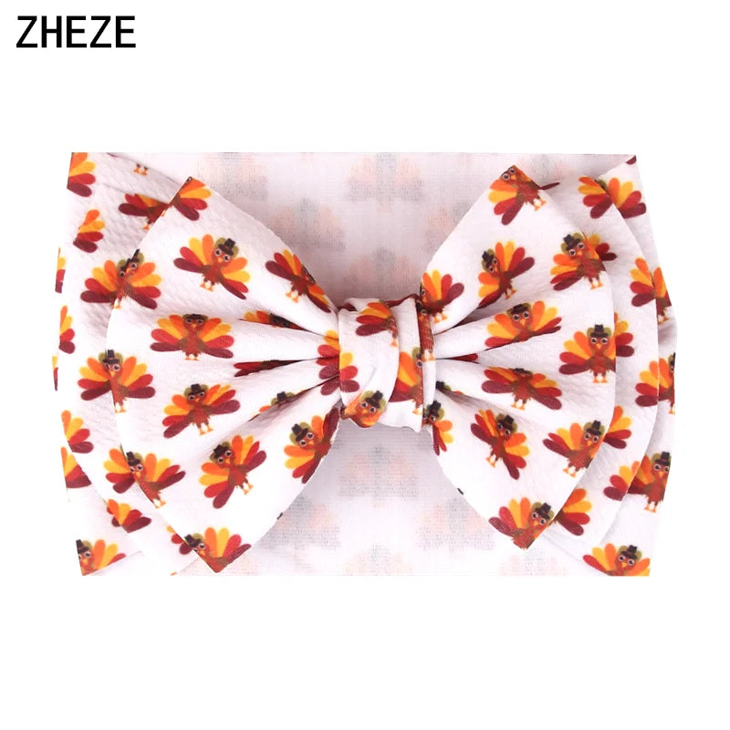Big Double Layer Hair Bow Headband For Baby Girls