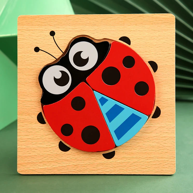 High Quality 3D Wooden Puzzle Early Learning