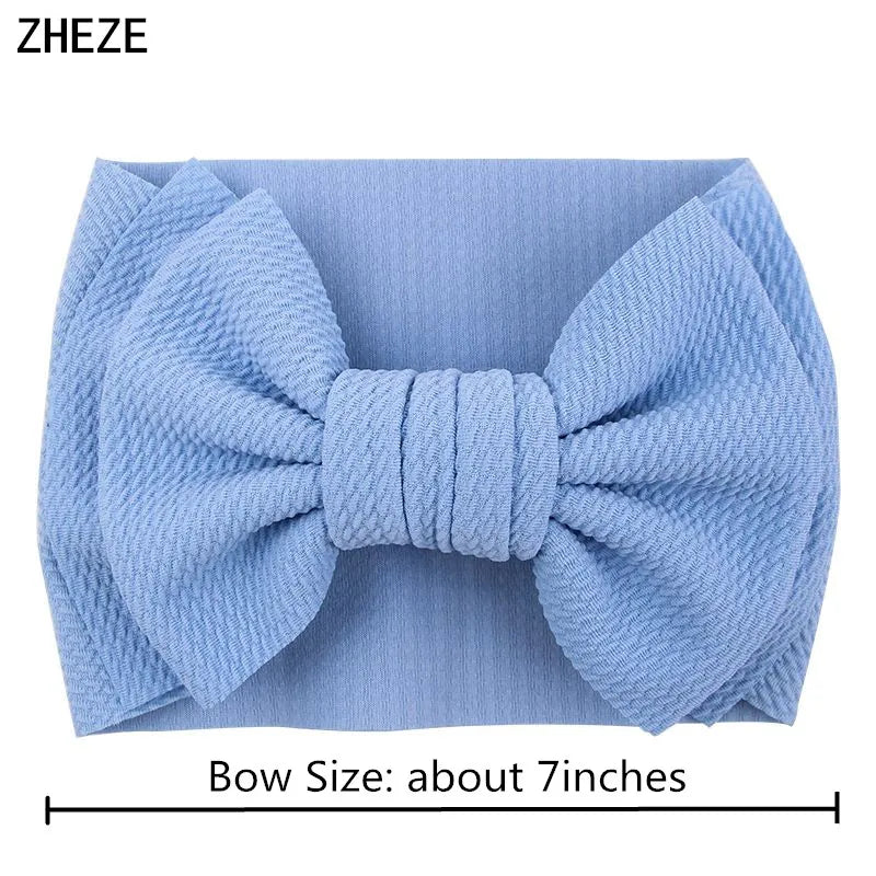 Big Double Layer Hair Bow Headband For Baby Girls