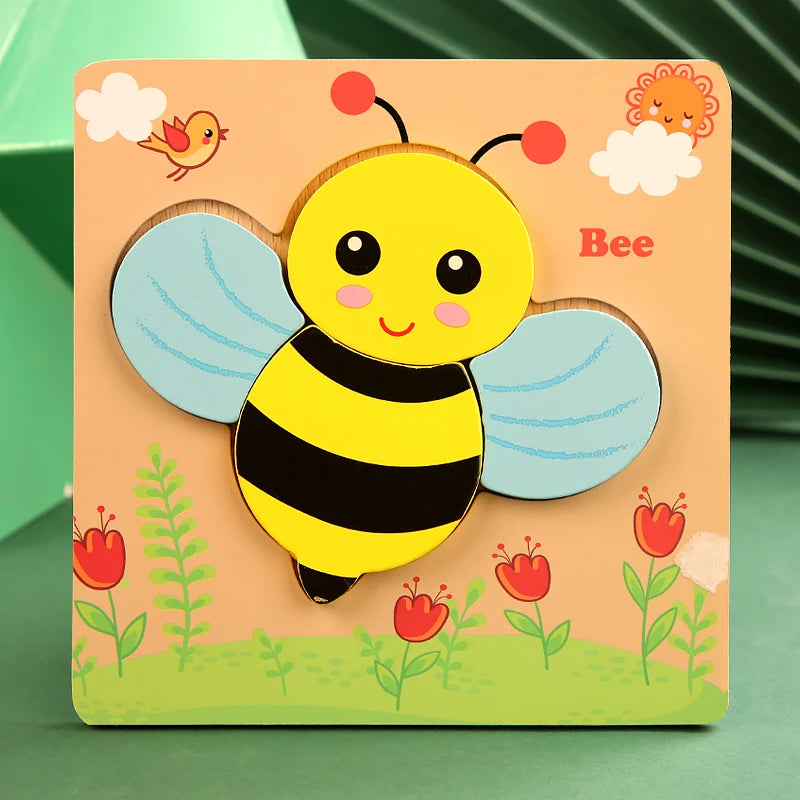 High Quality 3D Wooden Puzzle Early Learning