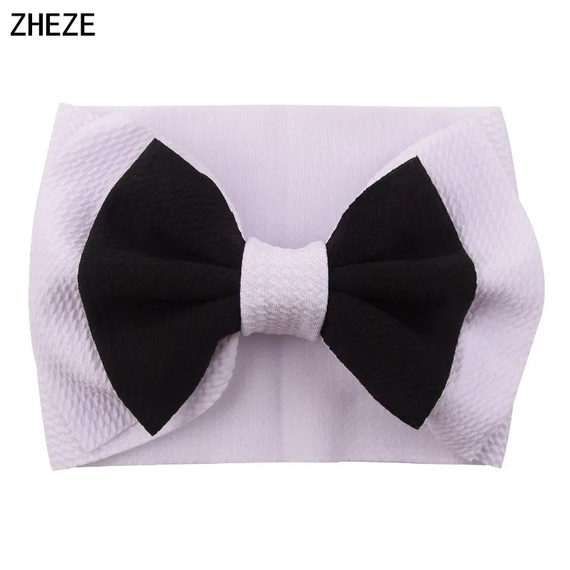 Big Double Layer Hair Bow Headband For Baby Girls