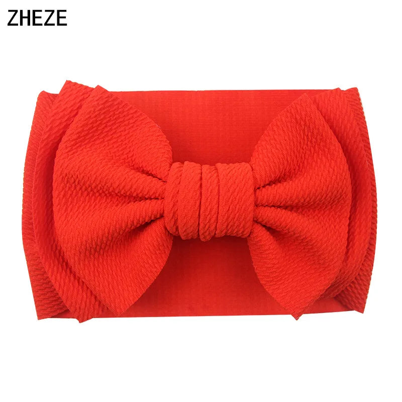 Big Double Layer Hair Bow Headband For Baby Girls