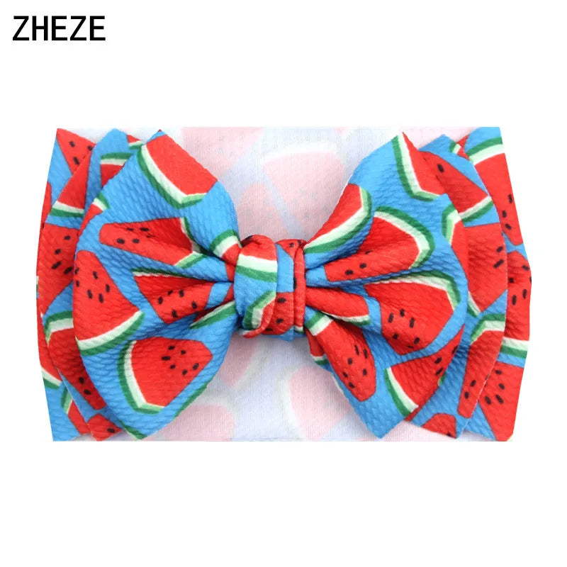 Big Double Layer Hair Bow Headband For Baby Girls