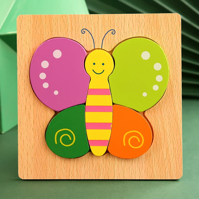 High Quality 3D Wooden Puzzle Early Learning