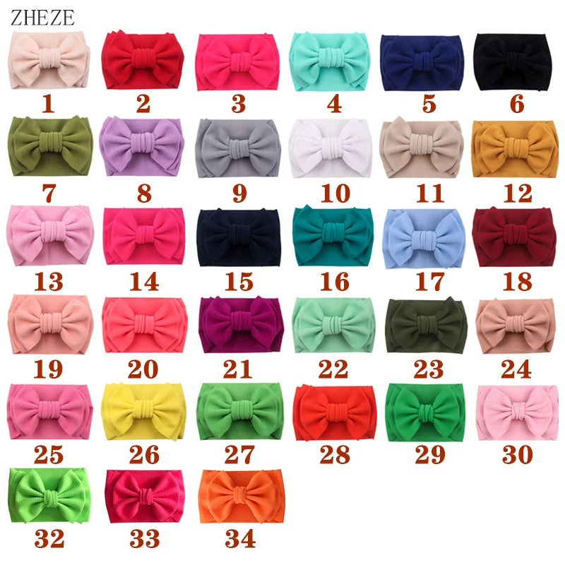 Big Double Layer Hair Bow Headband For Baby Girls