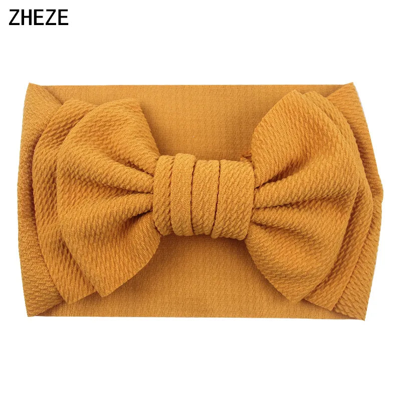 Big Double Layer Hair Bow Headband For Baby Girls
