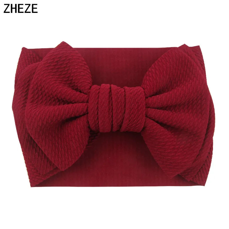 Big Double Layer Hair Bow Headband For Baby Girls