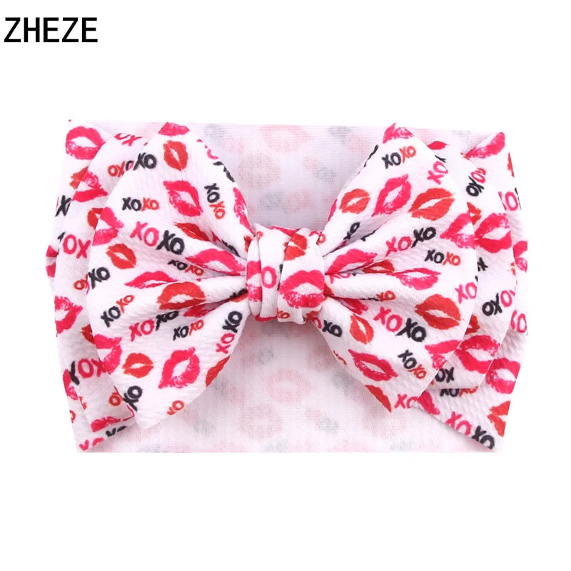 Big Double Layer Hair Bow Headband For Baby Girls