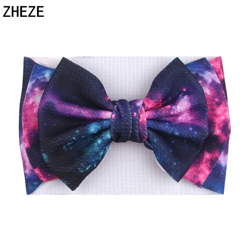 Big Double Layer Hair Bow Headband For Baby Girls