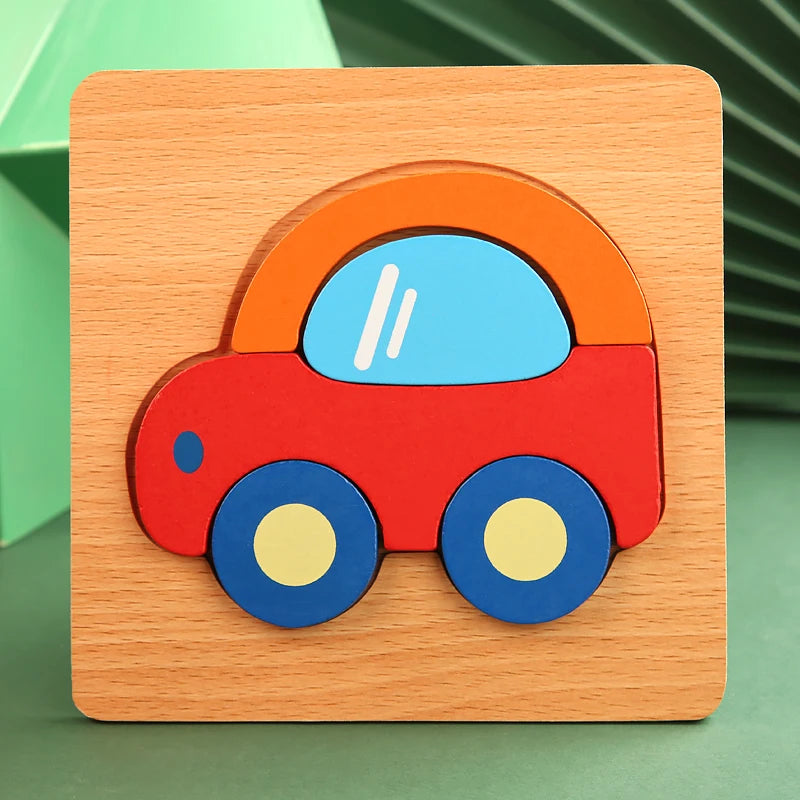 High Quality 3D Wooden Puzzle Early Learning