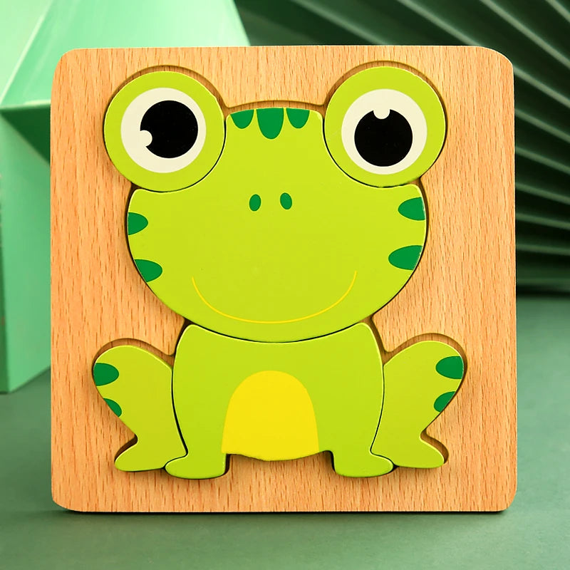 High Quality 3D Wooden Puzzle Early Learning