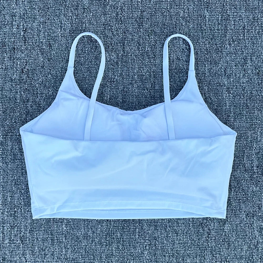 Women Breathable Sports Bra Absorb Sweat Shockproof Padded 