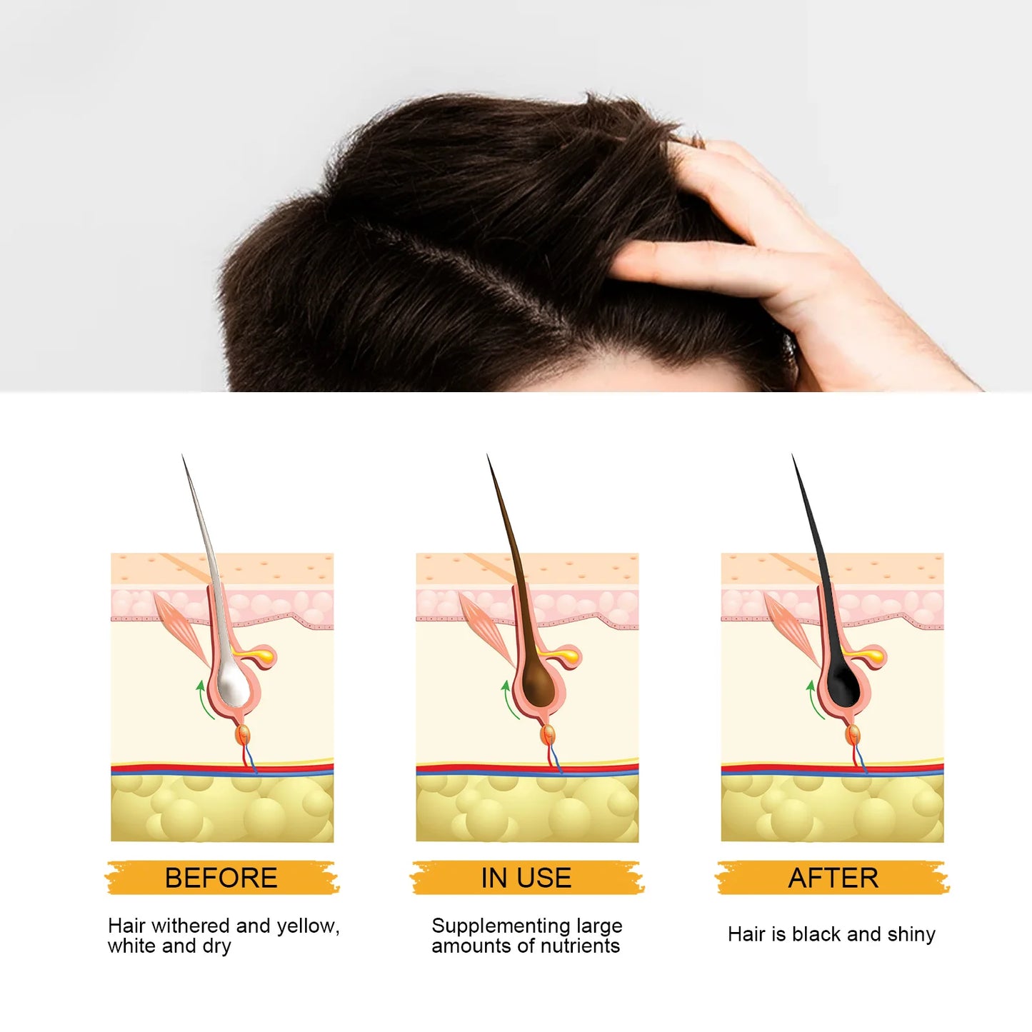 Men's Hair Soap Supports Deep Cleaning ,Hair boost and Improves growth