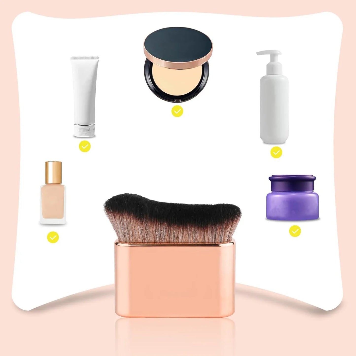 Tanning Brush with Soft Bristles