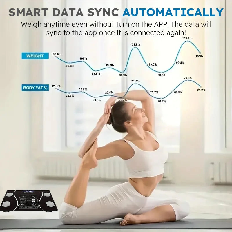 Smart Body Scale Wireless Weight Scale Body Composition Analyzer