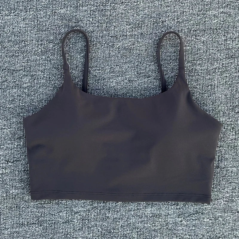 Women Breathable Sports Bra Absorb Sweat Shockproof Padded 