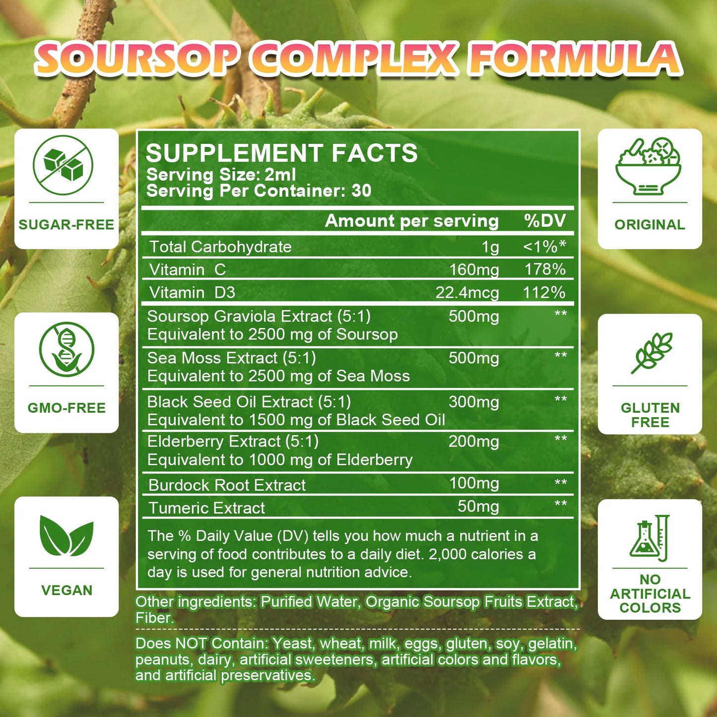 Soursop Graviola Extract Drops.