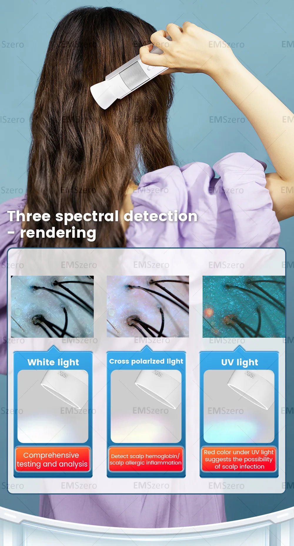 Professional Hair Care Analysis Machine Analysis