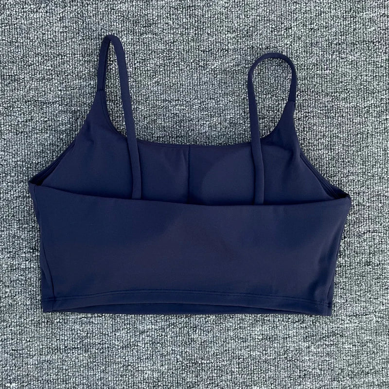 Women Breathable Sports Bra Absorb Sweat Shockproof Padded 