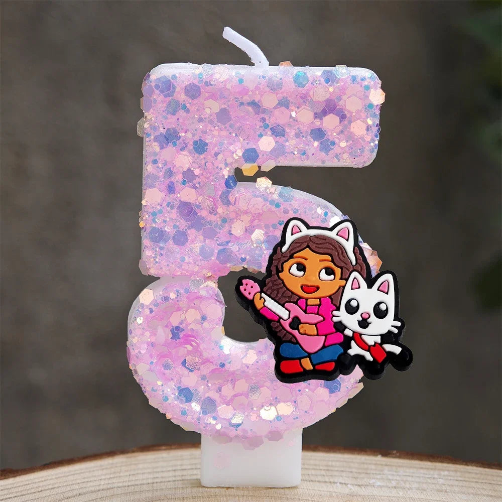 Gabby's Dollhouse Candle Numbers.