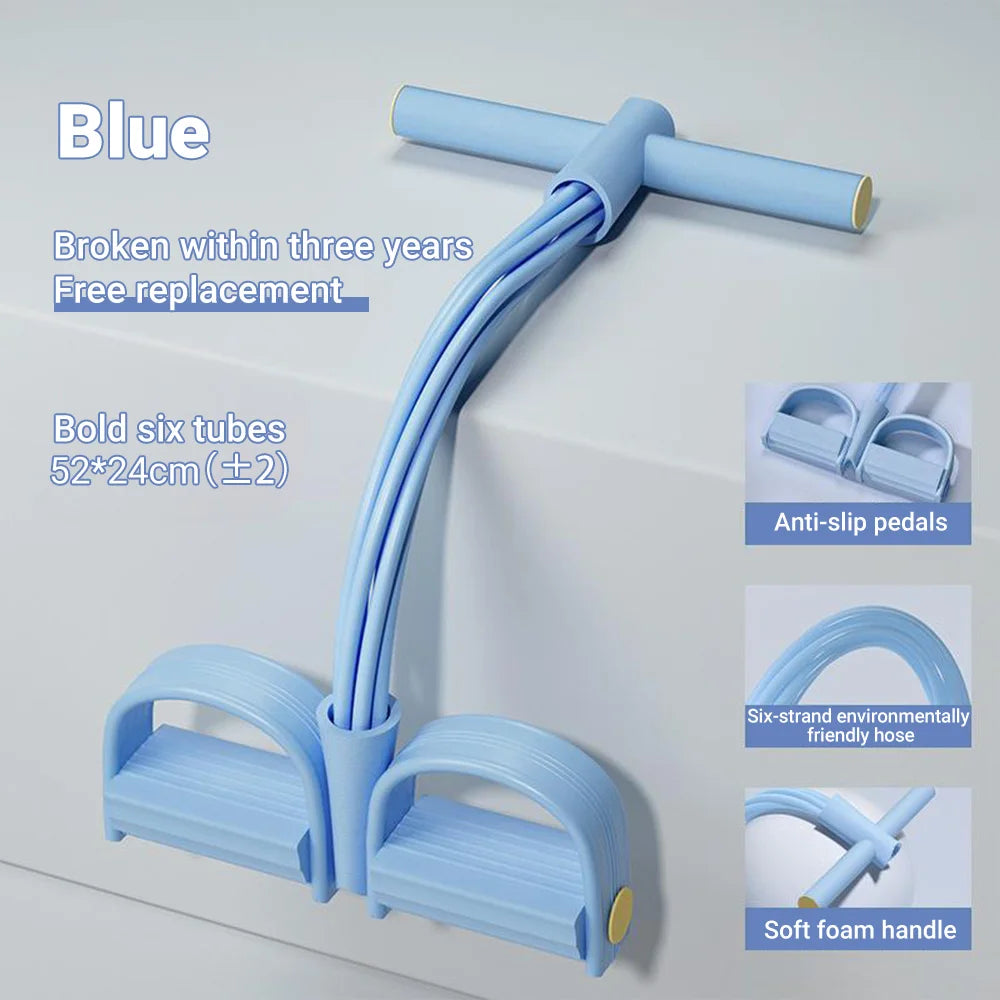 6-Tube Resistance Band Multi Function Tension Rope Bands