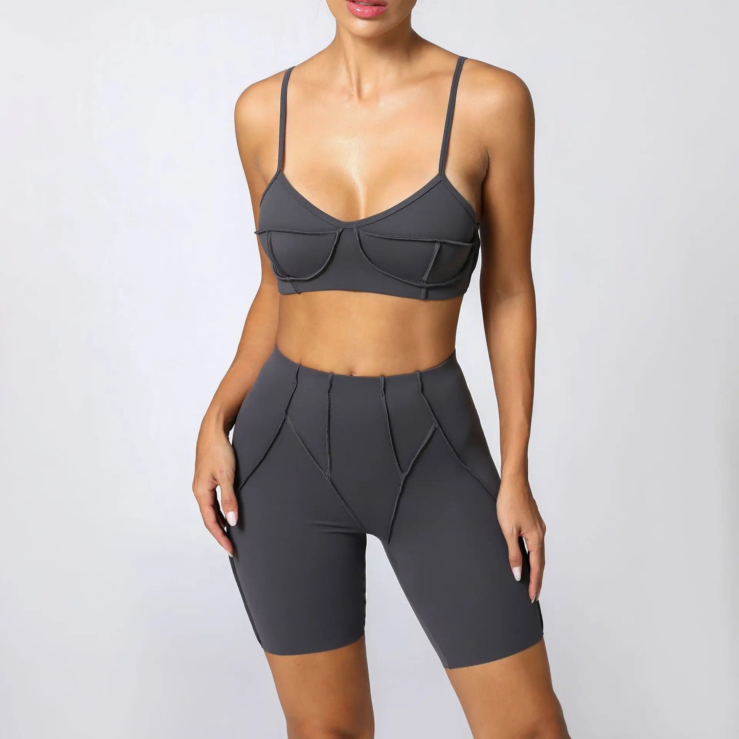 Seamless Yoga Sets High Waist Hip-lifting Leggings Sets for Women