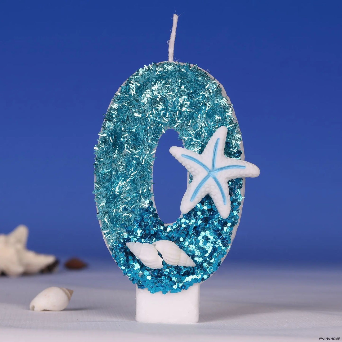 Blue Snowflake Cake Candles.