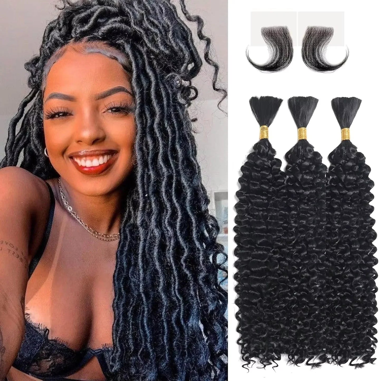 40 Inch Colored Water Deep Wave Curly Human Hair