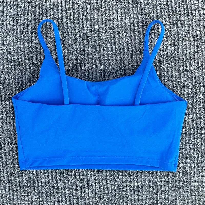 Women Breathable Sports Bra Absorb Sweat Shockproof Padded 