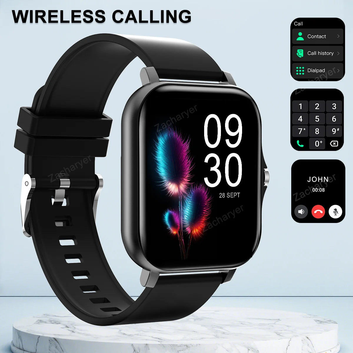 smart watch multiple sports and, weather notification,