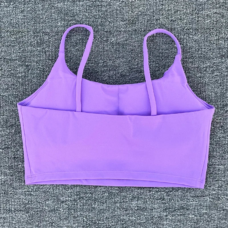 Women Breathable Sports Bra Absorb Sweat Shockproof Padded 
